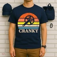 Cranky Vintage Sun Bicycle Lovers Cycling Bike T-Shirt thumb 6