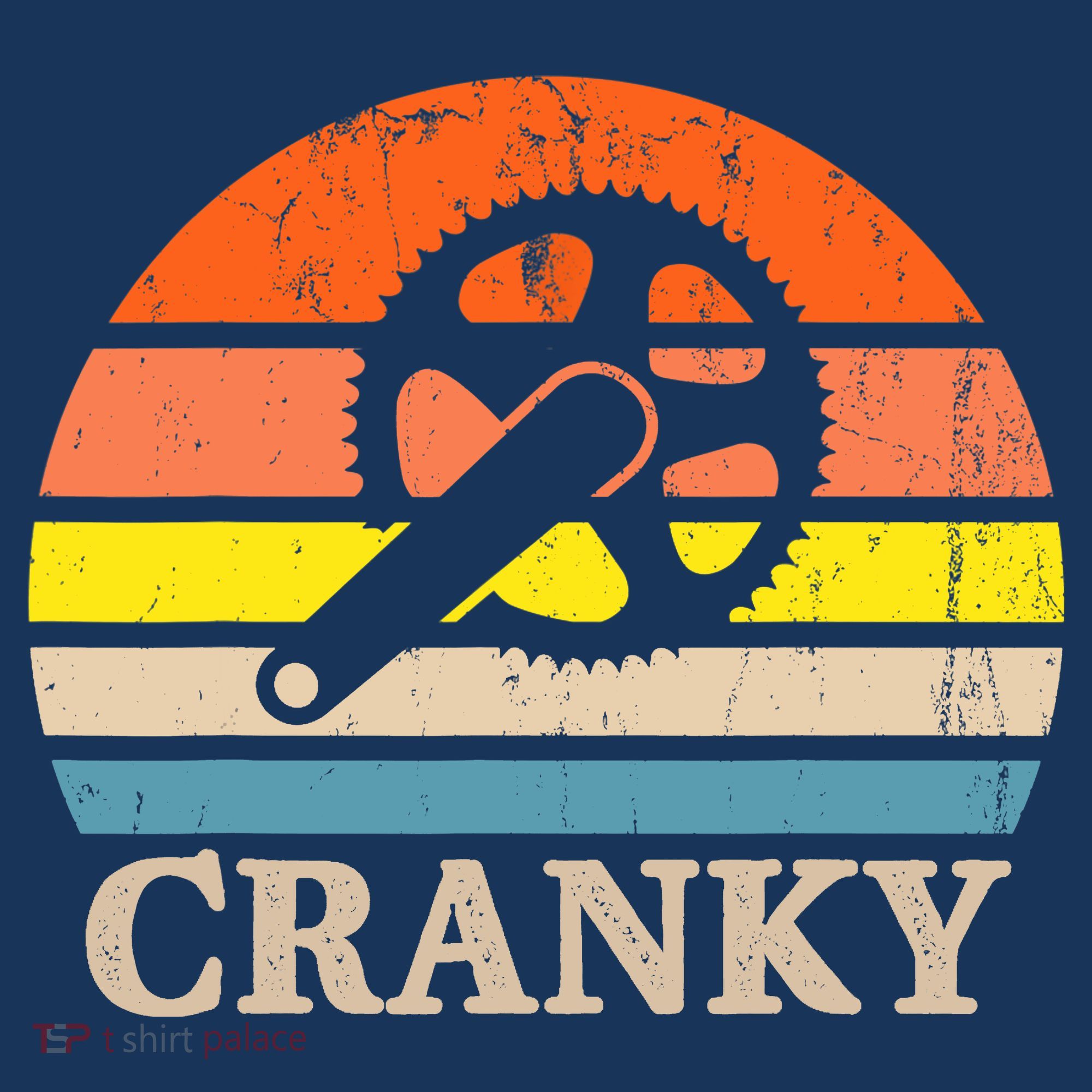 Cranky Vintage Sun Bicycle Lovers Cycling Bike T-Shirt