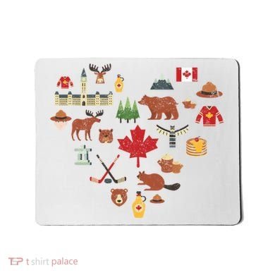 Canadian Vintage Symbols Canada Flag Maple Leaf Rcmp Cute Gift Mousepad