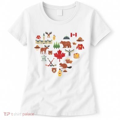 Canadian Vintage Symbols Canada Flag Maple Leaf Rcmp Cute Gift Women's T-Shirt