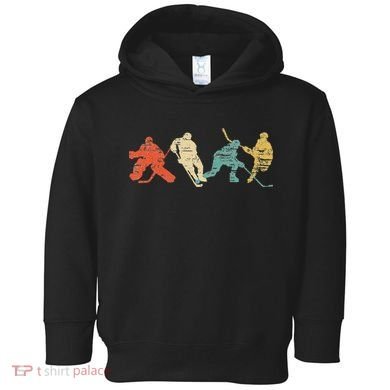 Classic Vintage Style Ice Hockey Toddler Hoodie