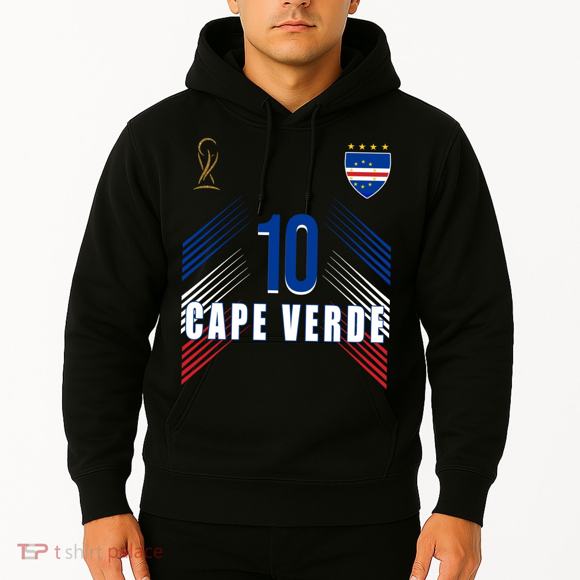 Cape Verde Soccer Jersey Flag Cape Verdean Pride Hoodie