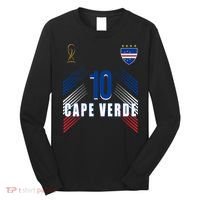 Cape Verde Soccer Jersey Flag Cape Verdean Pride Long Sleeve Shirt thumb 0