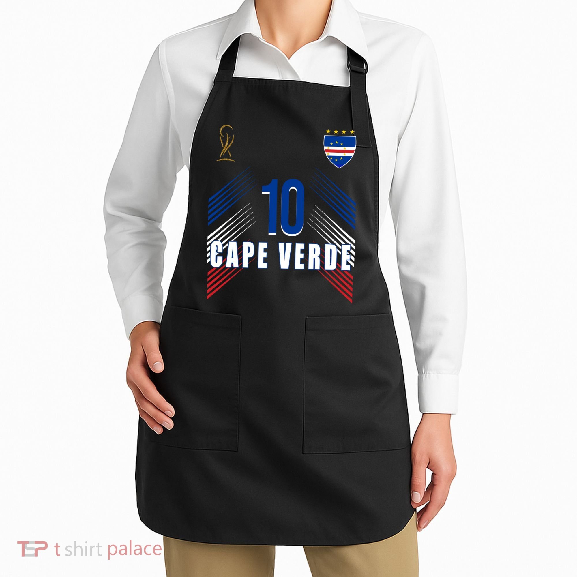 Cape Verde Soccer Jersey Flag Cape Verdean Pride Apron