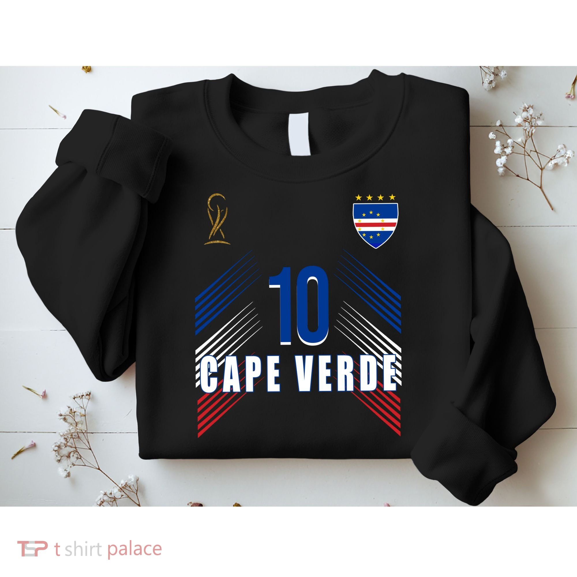 Cape Verde Soccer Jersey Flag Cape Verdean Pride Sweatshirt