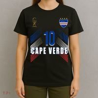 Cape Verde Soccer Jersey Flag Cape Verdean Pride T-Shirt thumb 4