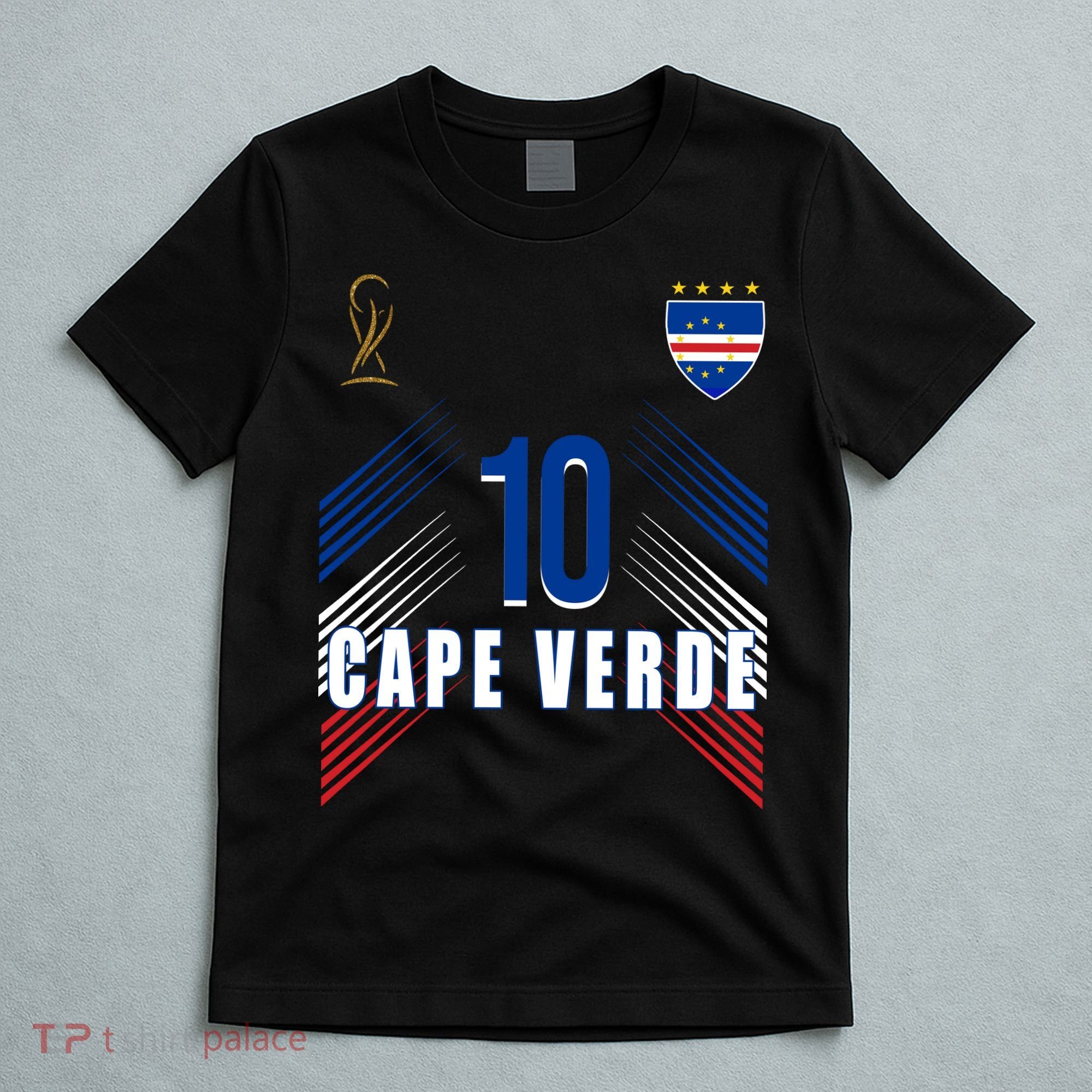Cape Verde Soccer Jersey Flag Cape Verdean Pride T-Shirt