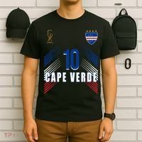 Cape Verde Soccer Jersey Flag Cape Verdean Pride T-Shirt thumb 6