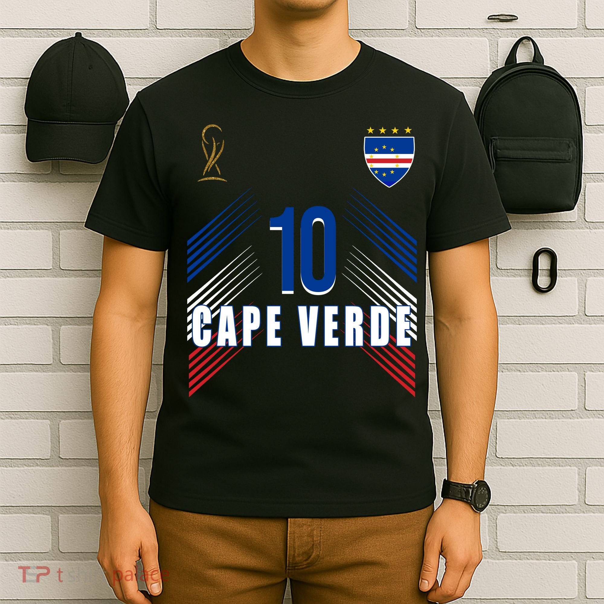 Cape Verde Soccer Jersey Flag Cape Verdean Pride T-Shirt