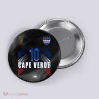 Cape Verde Soccer Jersey Flag Cape Verdean Pride Button thumb 0