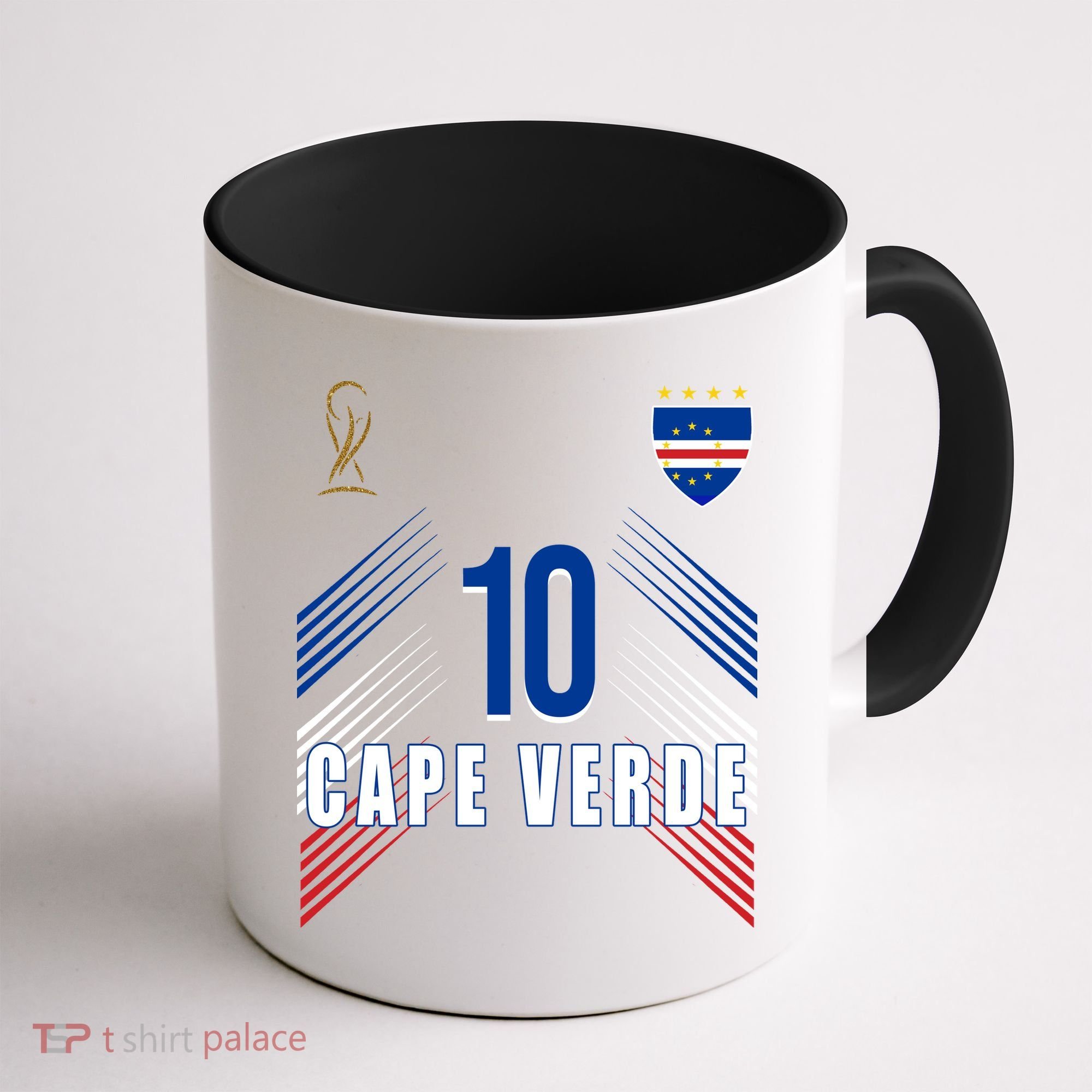 Cape Verde Soccer Jersey Flag Cape Verdean Pride Coffee Mug