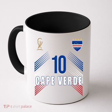 Cape Verde Soccer Jersey Flag Cape Verdean Pride Coffee Mug
