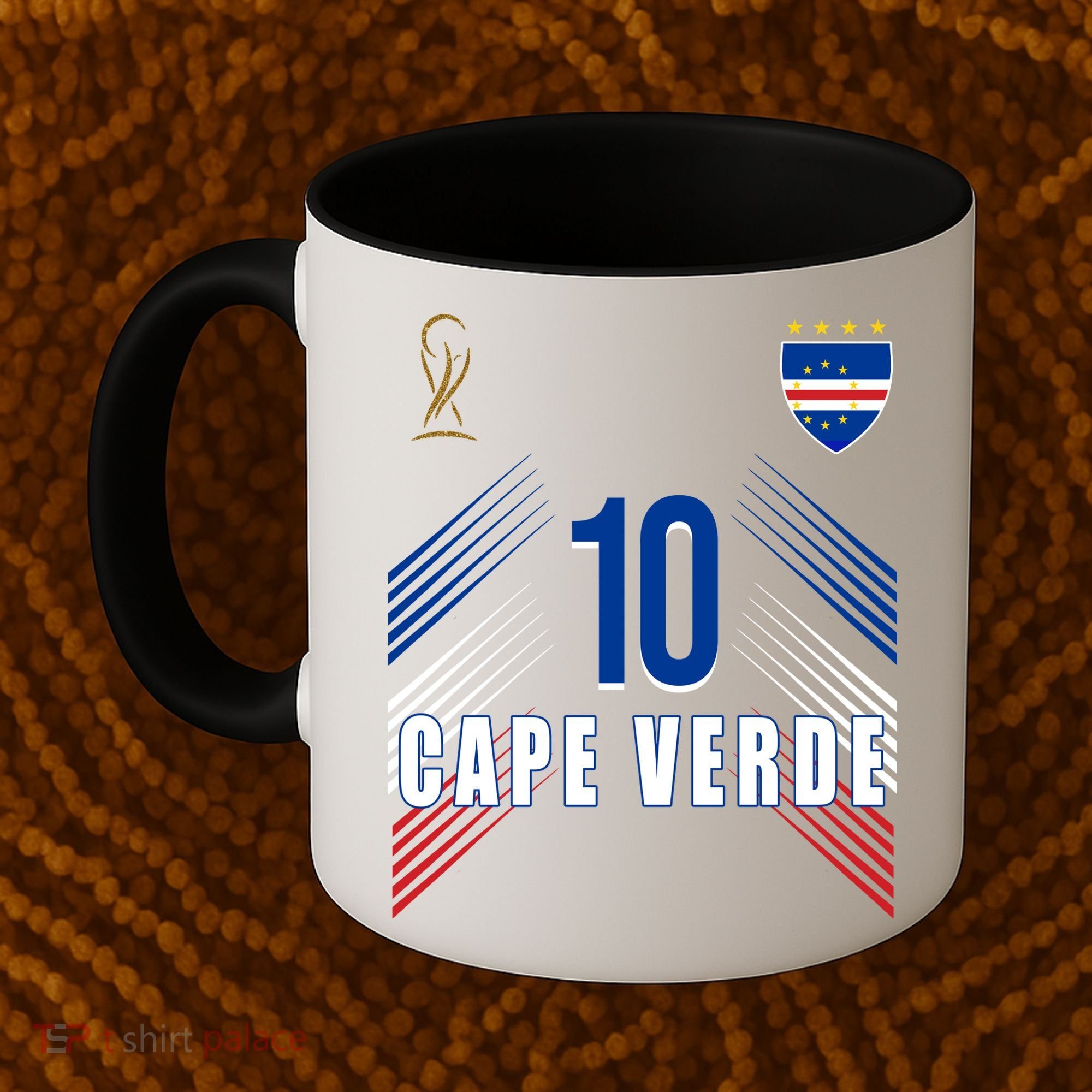 Cape Verde Soccer Jersey Flag Cape Verdean Pride Coffee Mug
