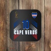 Cape Verde Soccer Jersey Flag Cape Verdean Pride Coaster thumb 0