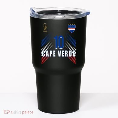 Cape Verde Soccer Jersey Flag Cape Verdean Pride Tumbler