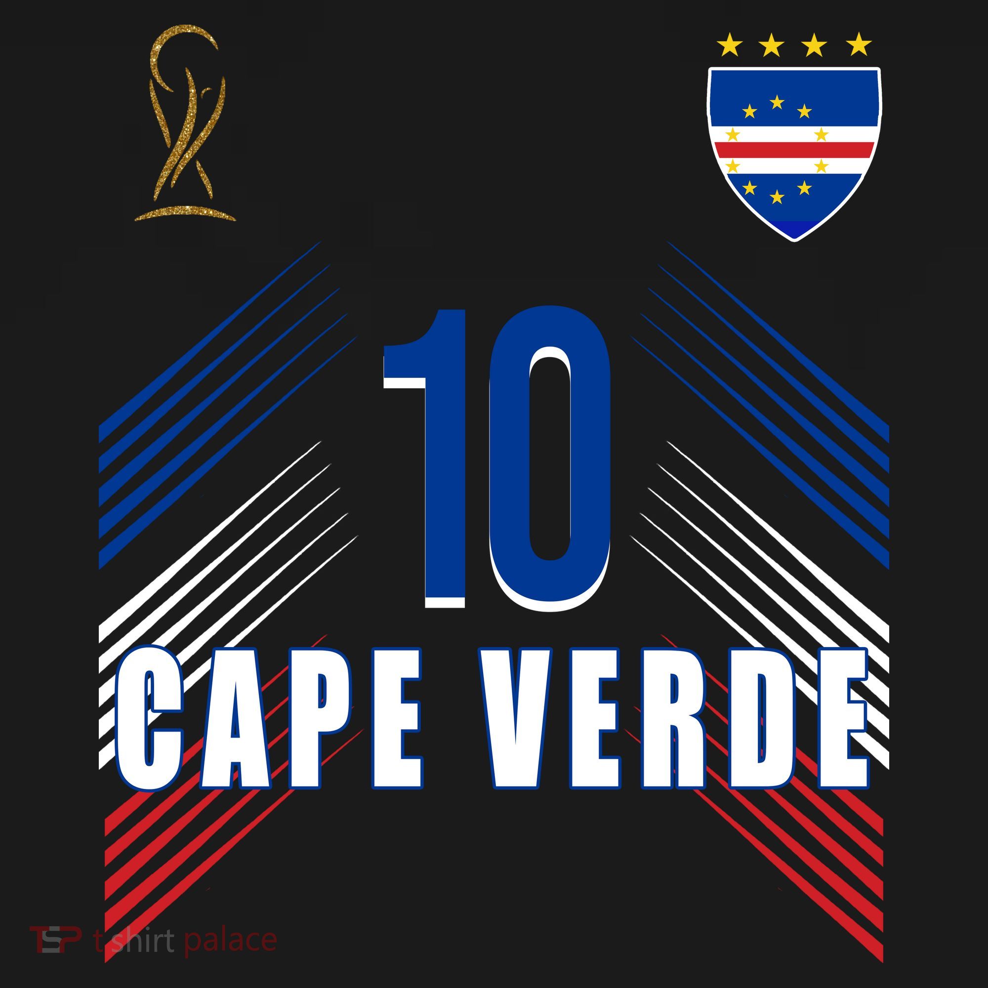 Cape Verde Soccer Jersey Flag Cape Verdean Pride Mousepad