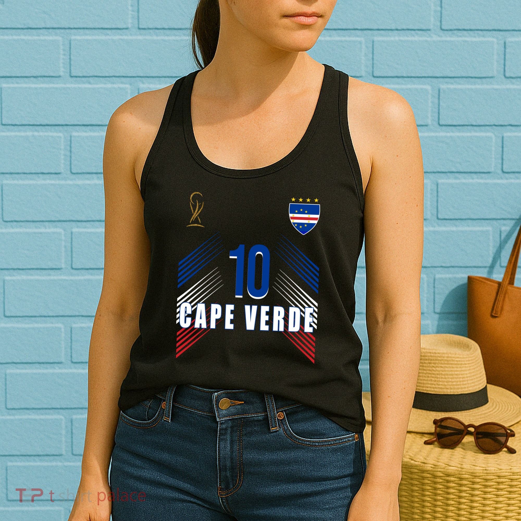 Cape Verde Soccer Jersey Flag Cape Verdean Pride Women's Tank Top