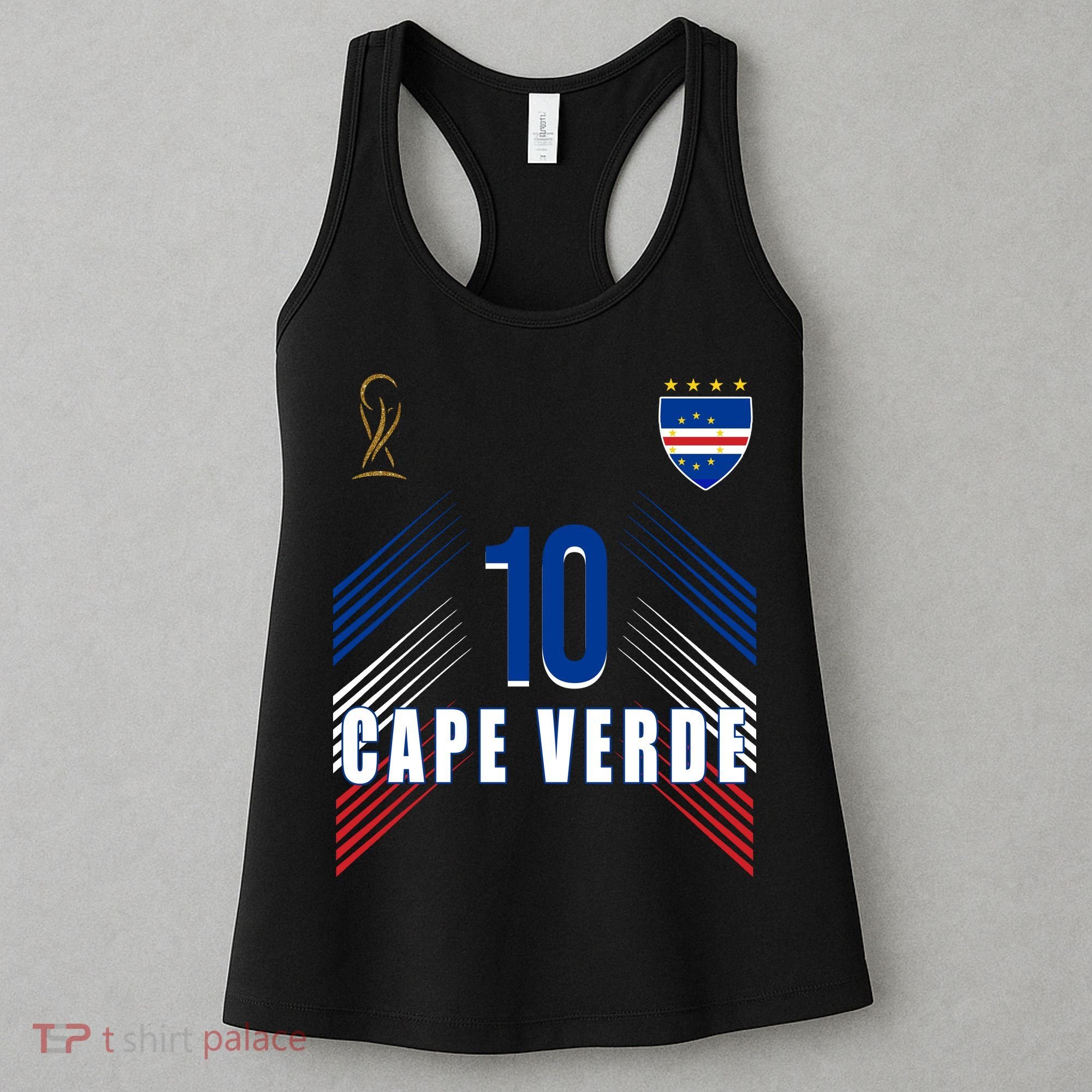 Cape Verde Soccer Jersey Flag Cape Verdean Pride Women's Tank Top