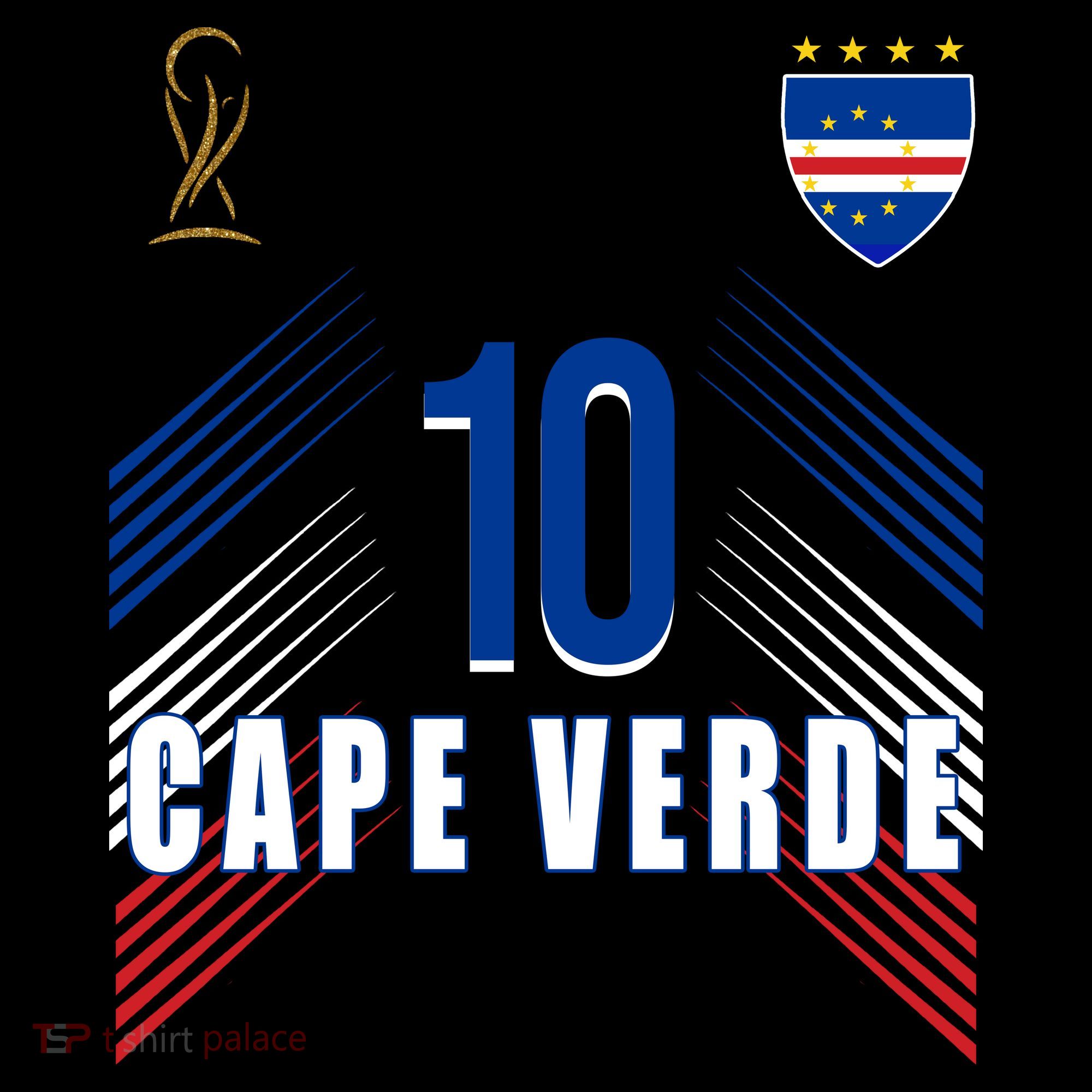 Cape Verde Soccer Jersey Flag Cape Verdean Pride Baby Bodysuit