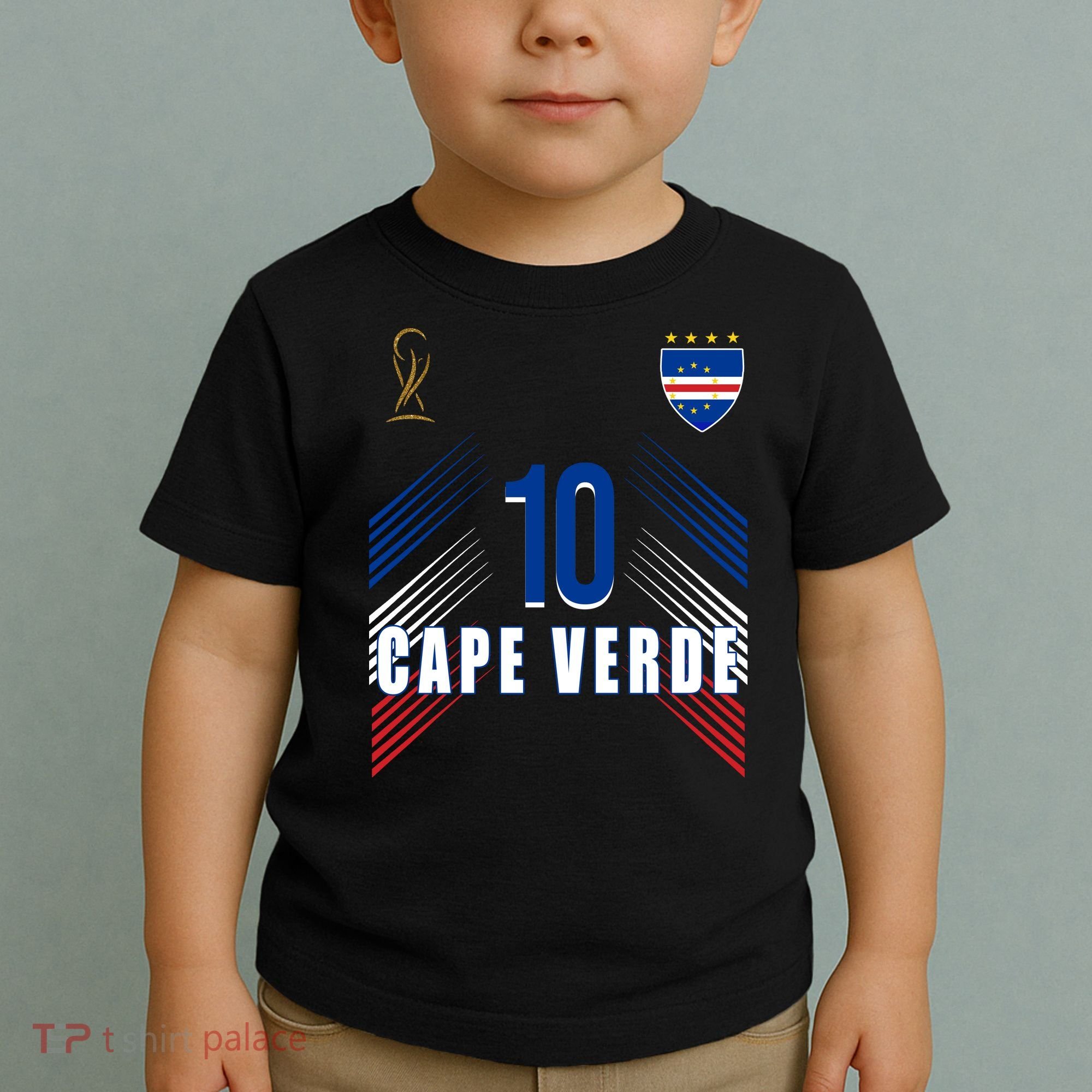 Cape Verde Soccer Jersey Flag Cape Verdean Pride Toddler T-Shirt