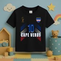 Cape Verde Soccer Jersey Flag Cape Verdean Pride Toddler T-Shirt thumb 3