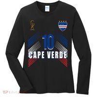 Cape Verde Soccer Jersey Flag Cape Verdean Pride Women's Long Sleeve Shirt thumb 0