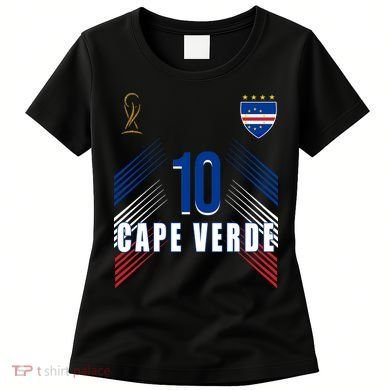 Cape Verde Soccer Jersey Flag Cape Verdean Pride Women's T-Shirt