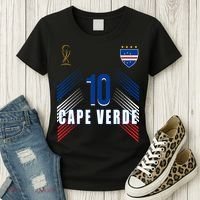 Cape Verde Soccer Jersey Flag Cape Verdean Pride Women's T-Shirt thumb 3