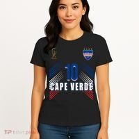 Cape Verde Soccer Jersey Flag Cape Verdean Pride Women's T-Shirt thumb 4