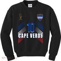 Cape Verde Soccer Jersey Flag Cape Verdean Pride Kids Sweatshirt thumb 0