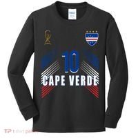 Cape Verde Soccer Jersey Flag Cape Verdean Pride Kids Long Sleeve Shirt thumb 0