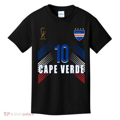 Cape Verde Soccer Jersey Flag Cape Verdean Pride Kids T-Shirt