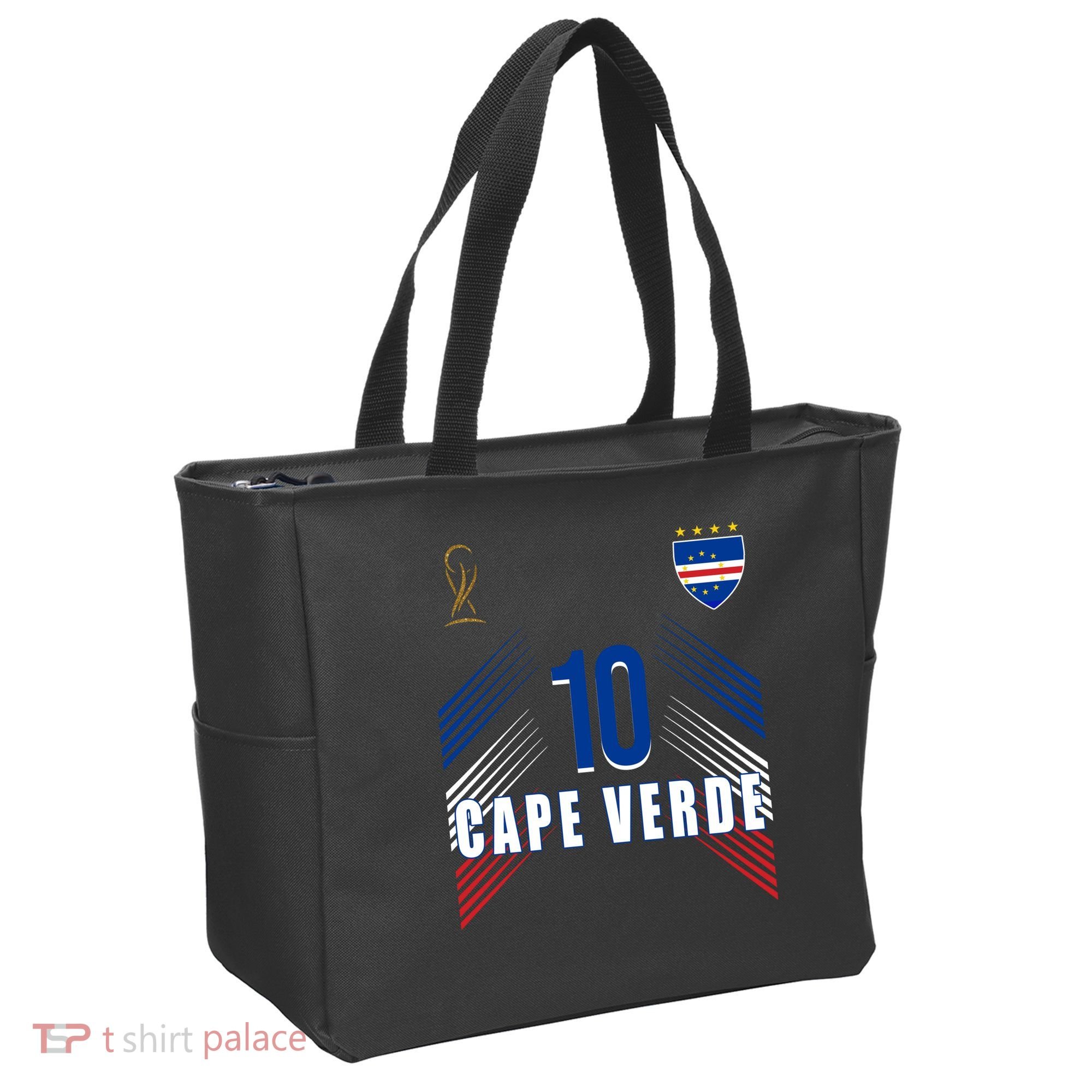 Cape Verde Soccer Jersey Flag Cape Verdean Pride Tote Bag