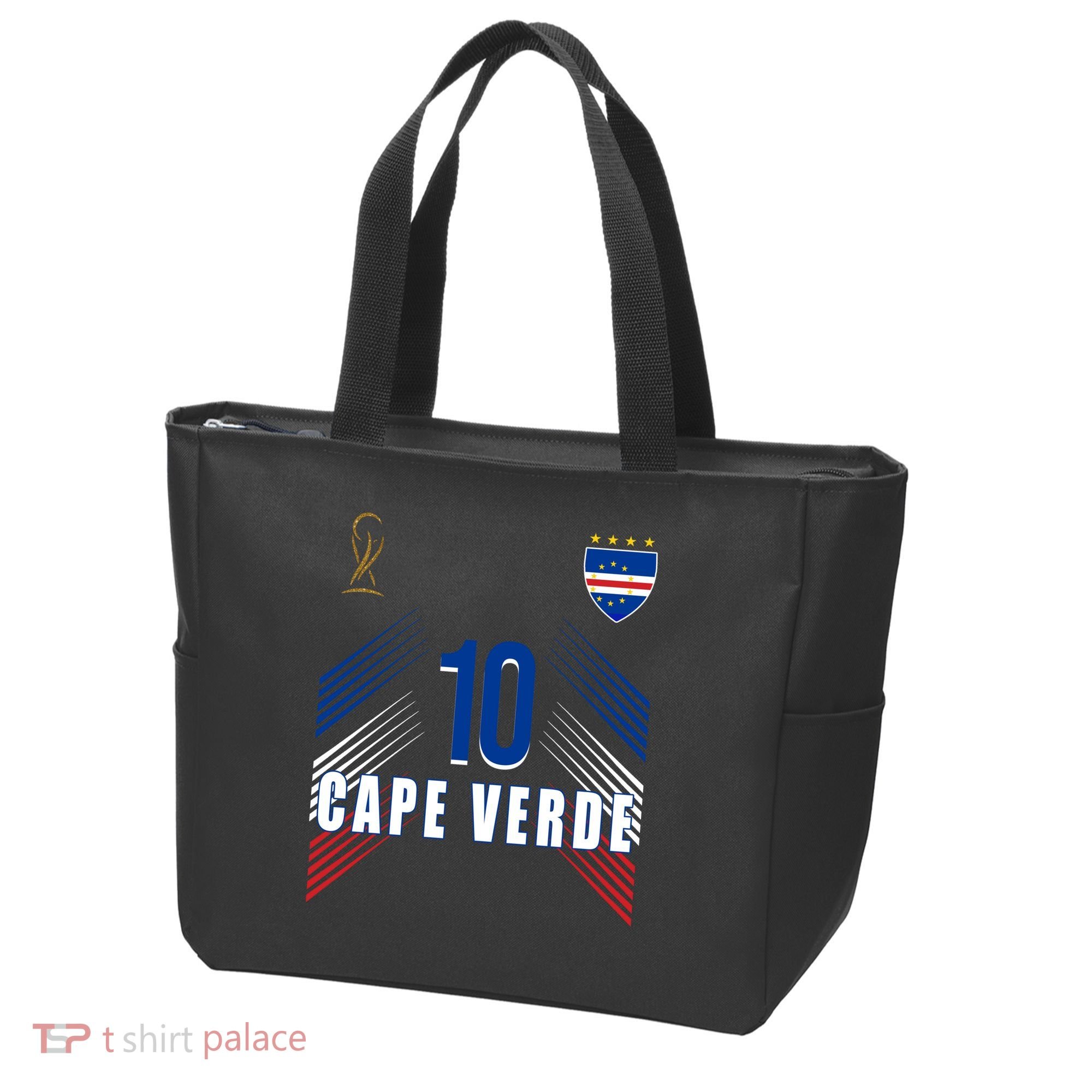 Cape Verde Soccer Jersey Flag Cape Verdean Pride Tote Bag