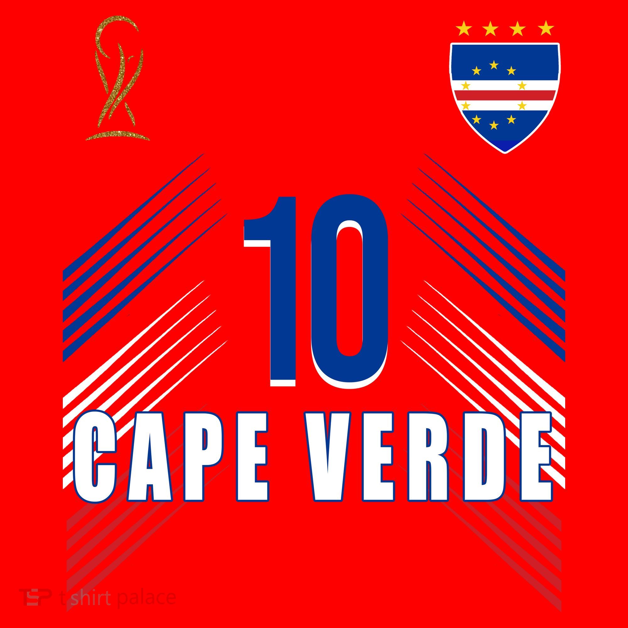 Cape Verde Soccer Jersey Flag Cape Verdean Pride Santa Hat