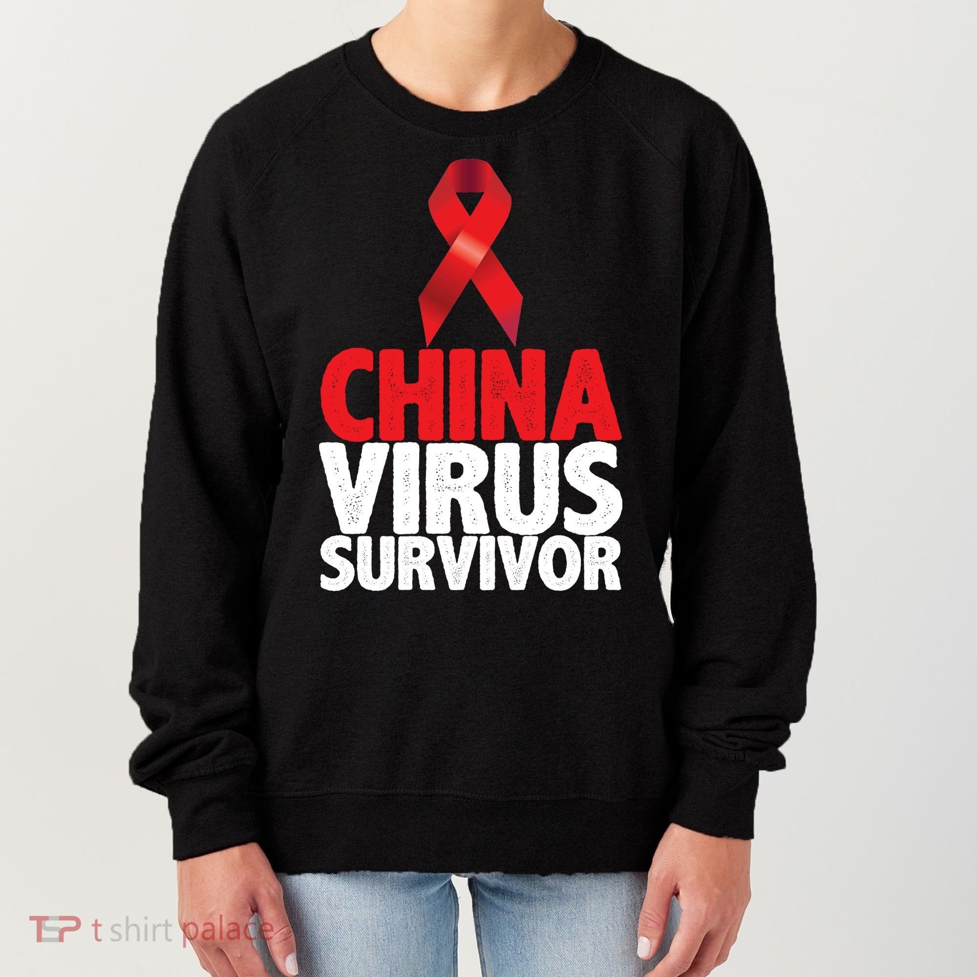 China Virus Survivor Women's Sweatshirt