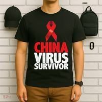 China Virus Survivor T-Shirt thumb 6
