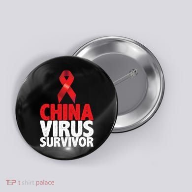 China Virus Survivor Button
