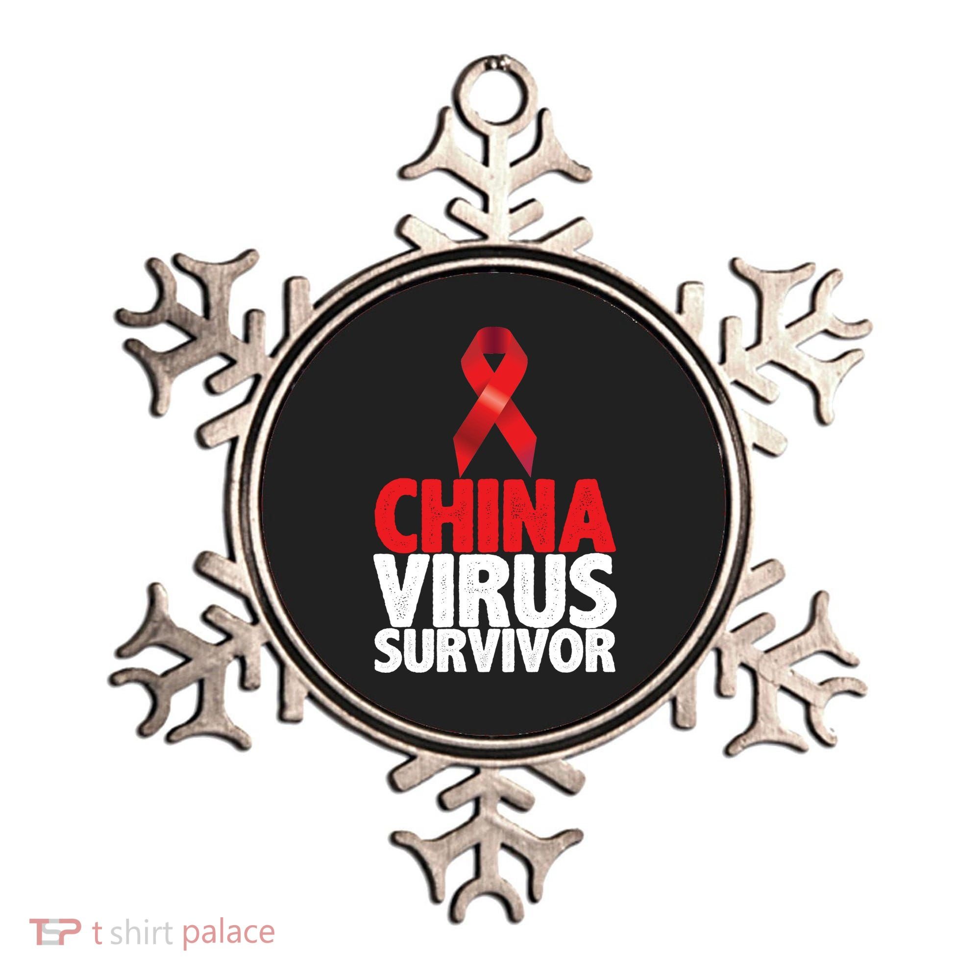 China Virus Survivor Ornament