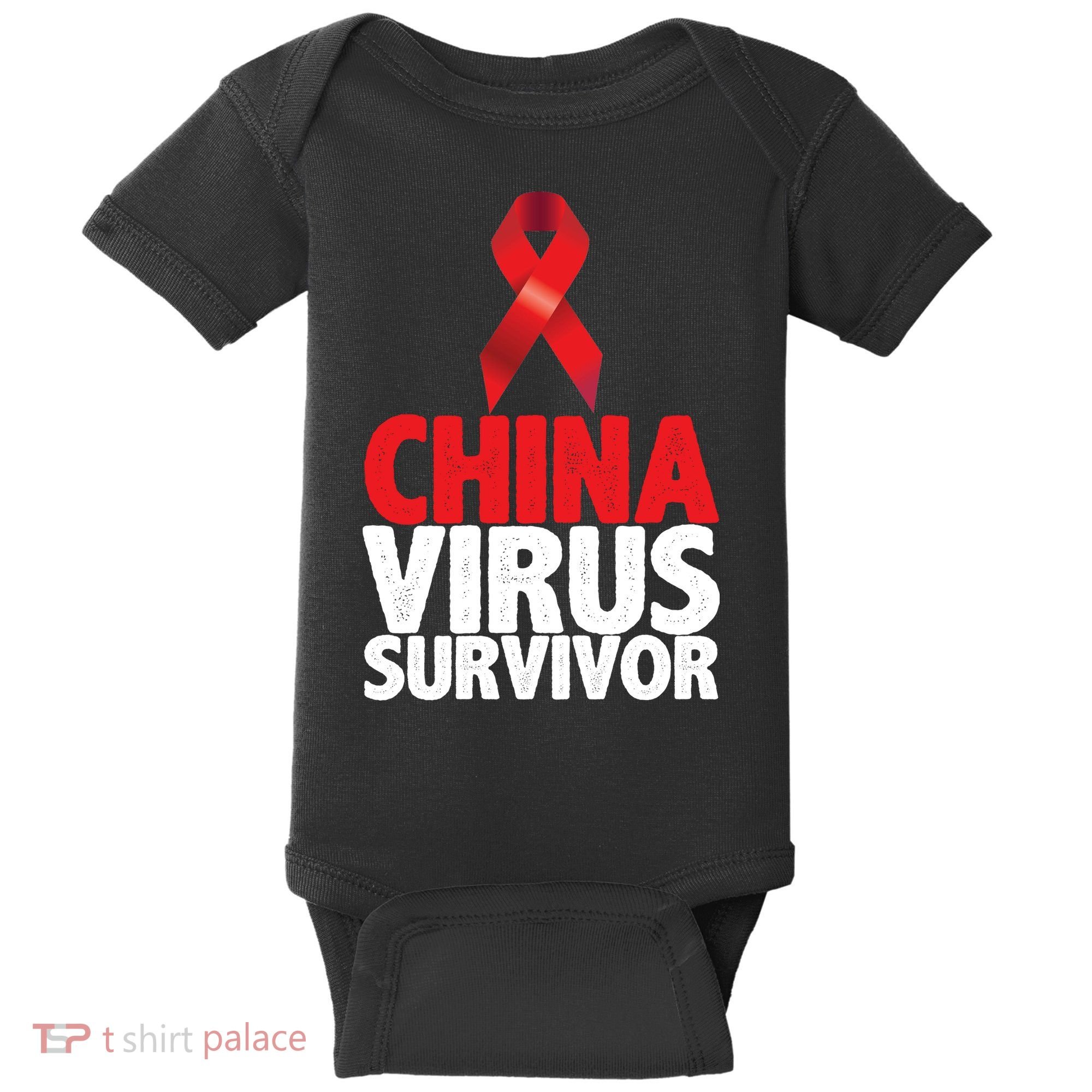 China Virus Survivor Baby Bodysuit