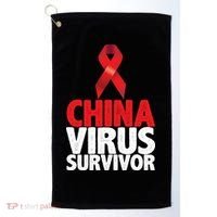 China Virus Survivor Golf Towel thumb 0