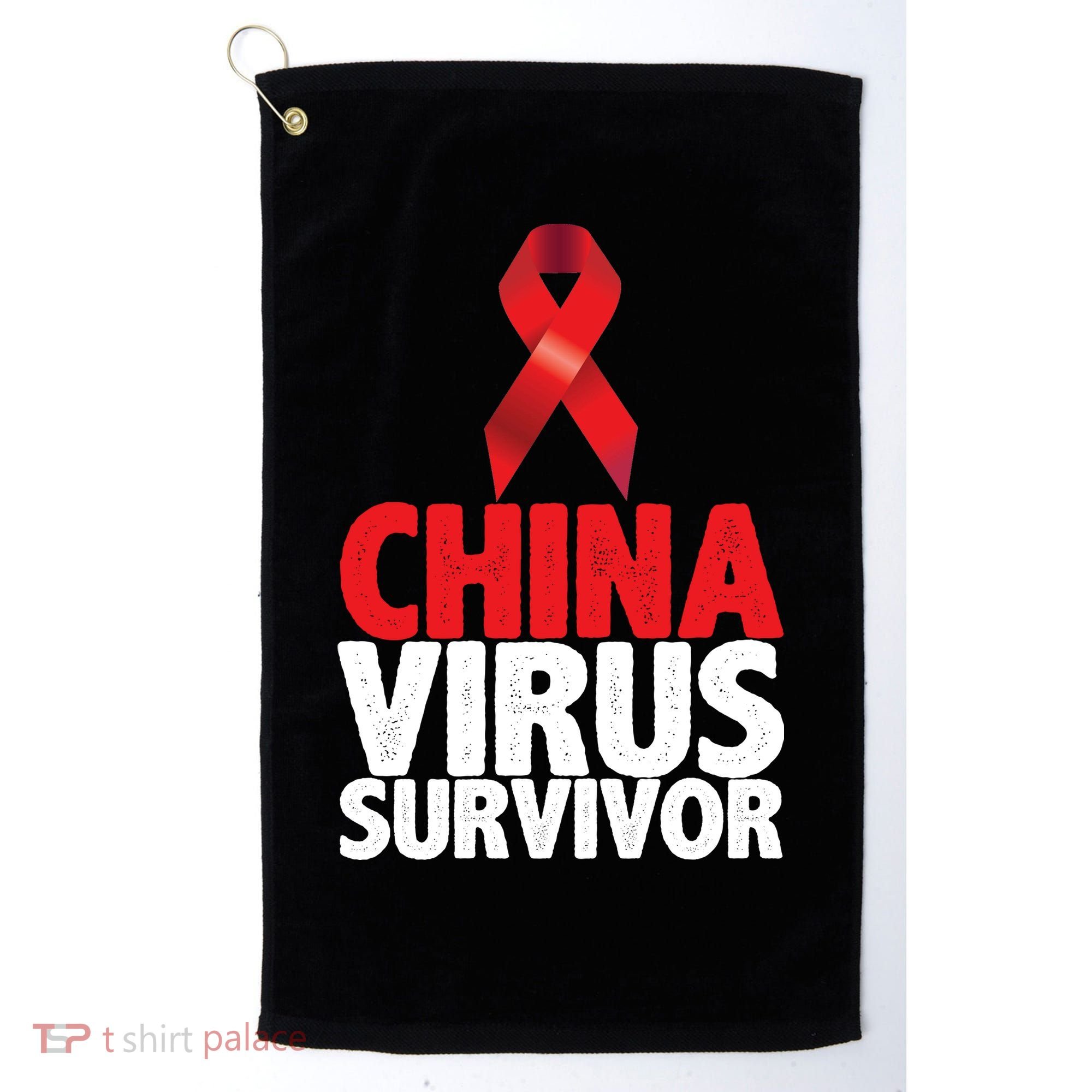 China Virus Survivor Golf Towel