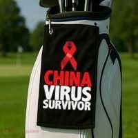 China Virus Survivor Golf Towel thumb 2