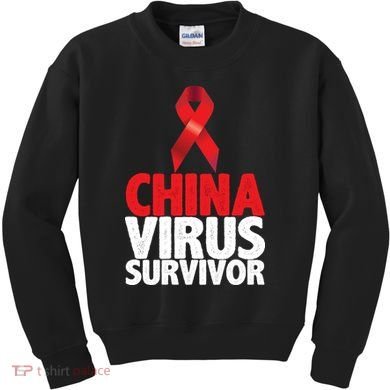 China Virus Survivor Kids Sweatshirt