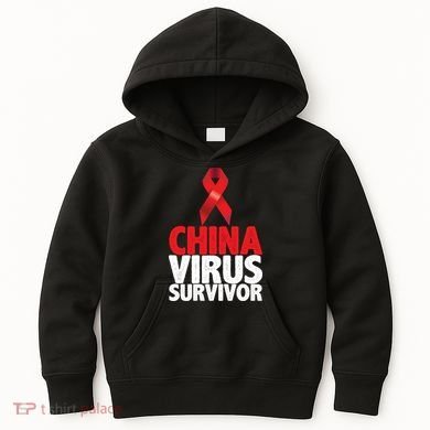 China Virus Survivor Kids Hoodie