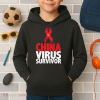 China Virus Survivor Kids Hoodie thumb 2