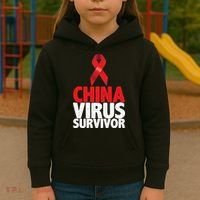 China Virus Survivor Kids Hoodie thumb 3