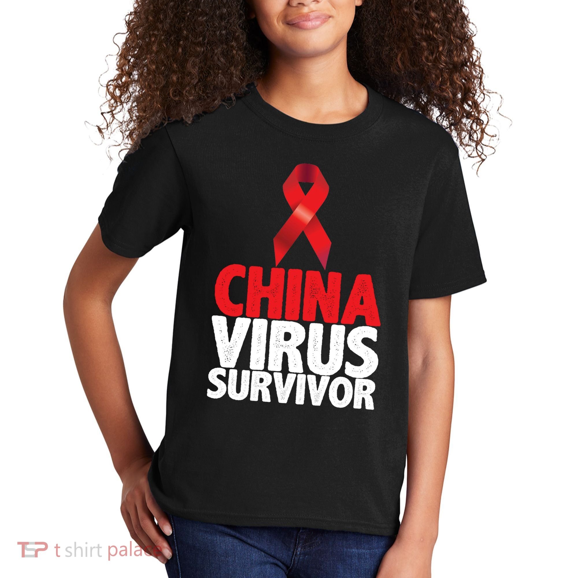 China Virus Survivor Kids T-Shirt