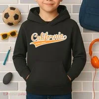 California Varsity Style Kids Hoodie thumb 2