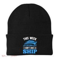 Cruise Vacation This Week I Don't Give A Ship Cruise Couples Funny Gift Beanie thumb 0